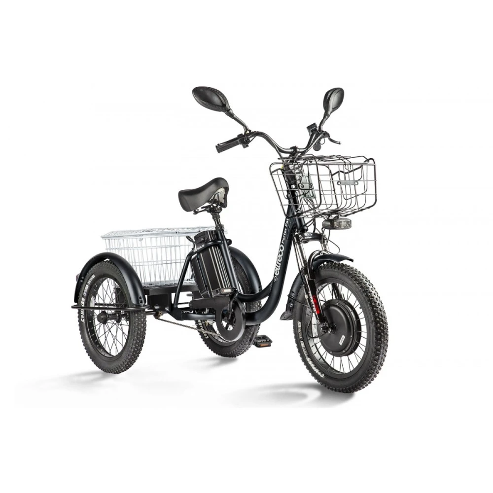 Электровелосипед электротрицикл Eltreco Porter Fat 500 UP! Черный